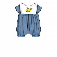 9484 Simplicity Schnittmuster Baby-Sommerstrampler