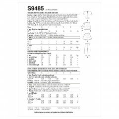 9485 Simplicity Schnittmuster Kleinkind-Kombination