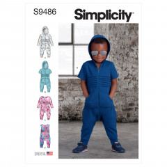 9486 Simplicity Schnittmuster Kleinkind-Overall