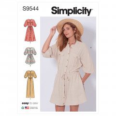 9544 Simplicity Schnittmuster Kleid Jumpsuit EASY!