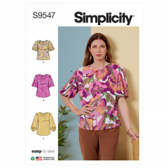 9547 Simplicity Schnittmuster Blusenshirt EASY!