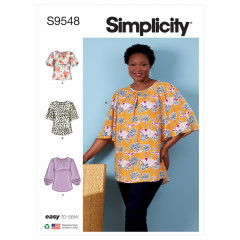 9548 Simplicity Schnittmuster Blusenshirt EASY!