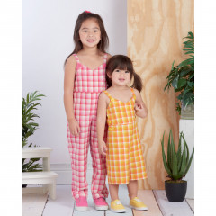 9558 Simplicity Schnittmuster Kinder Overall Kleid EASY!