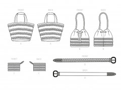 9589 Simplicity Schnittmuster Taschen Gürtel