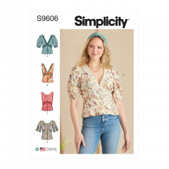 9606 Simplicity Schnittmuster Bluse Top