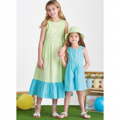 9617 Simplicity Schnittmuster Kinder Sommerkleid Jumpsuit