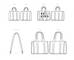 9618 Simplicity Schnittmuster Tote Bag Tasche