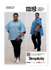 9637 Simplicity Schnittmuster Hoodie Leggings EASY!