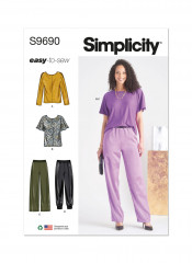 9690 Simplicity Schnittmuster Shirt Hose EASY!