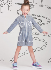 9722 Simplicity Schnittmuster Kinder Overall Kleid