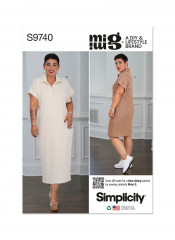 9740 Simplicity Schnittmuster Polokleid