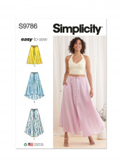 9786 Simplicity Schnittmuster Rock EASY!