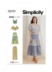 9791 Simplicity Schnittmuster Kombination EASY!