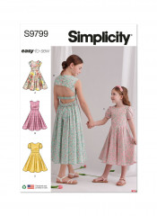 9799 Simplicity Schnittmuster Kinderkleider EASY!