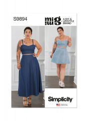 9894 Simplicity Schnittmuster Abend-Outfit