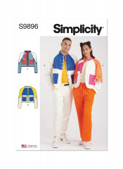 9896 Simplicity Schnittmuster Unisex Jacke