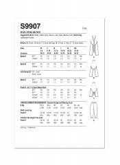 9907 Simplicity Schnittmuster Schürze Hose XS-XXL EASY!