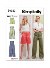 9923 Simplicity Schnittmuster Hose Shorts EASY!