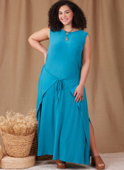 9948 Simplicity Curvy Schnittmuster Jerseykleid EASY!