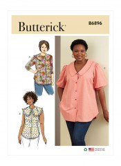 B6896 Butterick Schnittmuster Bluse