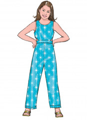 B6908 Butterick Schnittmuster Kinderkleid Overall