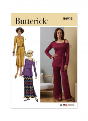 B6913 Butterick Schnittmuster Jersey-Kombination EASY!