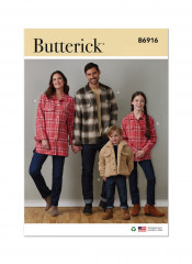 B6916 Butterick Schnittmuster Hemdjacke