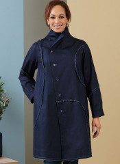 B6919 Butterick Schnittmuster Designermantel