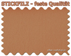 Stickfilz waschbar fest 1mm beige-hellbraun 20cmx90cm