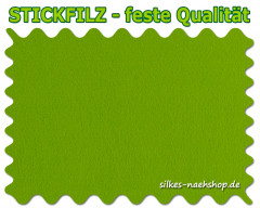 Stickfilz waschbar fest 1mm - lime - 20cmx90cm