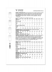 V1922 VOGUE Schnittmuster Abendtop