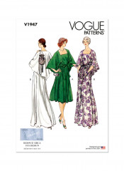 V1947 VOGUE Schnittmuster Vintage Kleid 70er Jahre