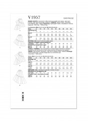 V1957 VOGUE Schnittmuster Volantrock