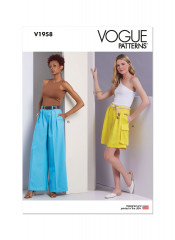 V1958 VOGUE Schnittmuster Hose Shorts