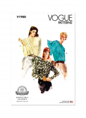 V1980 VOGUE Schnittmuster Vintage Bluse 80er Jahre