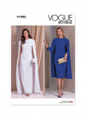 V1982 VOGUE Schnittmuster Brautkleid Abendkleid