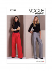 V1988 VOGUE Schnittmuster Hose