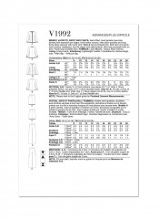 V1992 VOGUE Schnittmuster Kombination