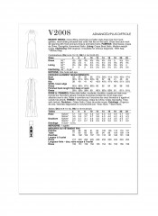 V2008 VOGUE Schnittmuster Designer-Abendkleid