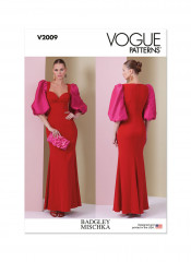 V2009 VOGUE Schnittmuster Designer Abendkleid