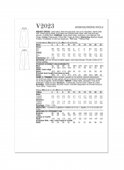 V2023 VOGUE Schnittmuster Designerkleid