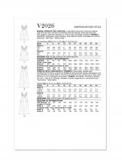 V2026 VOGUE Schnittmuster Sommerkleid