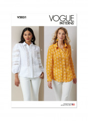 V2031 VOGUE Schnittmuster Blusen