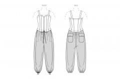 V2035 VOGUE Schnittmuster Designer Jumpsuit