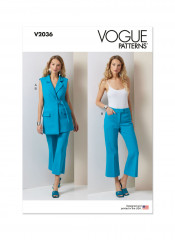 V2036 VOGUE Schnittmuster Weste + Hose