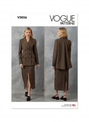 V2056 VOGUE Schnittmuster Rock mit Blazerjacke