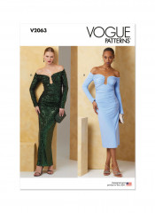 V2063 VOGUE Schnittmuster Jersey-Abendkleid