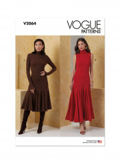 V2064 VOGUE Schnittmuster Jerseykleid