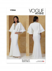 V2066 VOGUE Schnittmuster Designer Braut-/Abendkleid