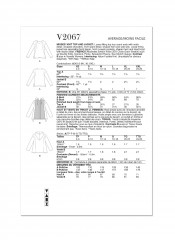 V2067 VOGUE Schnittmuster Designer Shirt Jacke